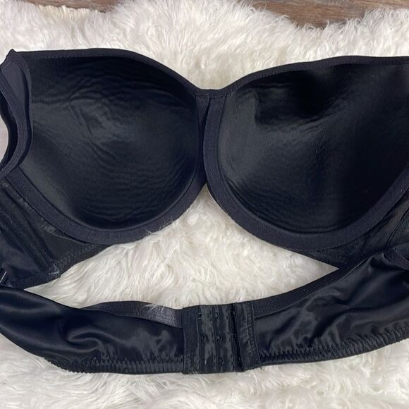 Avenue Body Bra Back 3 Hook Closure Umderwire Size 46B, Black - Picture 6 of 11